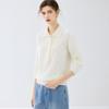 Cashmere Cable Knit Polo Collar Loose Long-Sleeve Sweater for Autumn/Winter