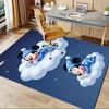 Mickey Mouse Clouds Office Carpet, Under Chair Rug, Gift for, Home Decor, Decoration, Disney Theme Room Flooring, Soft and Comfortable Mat f
