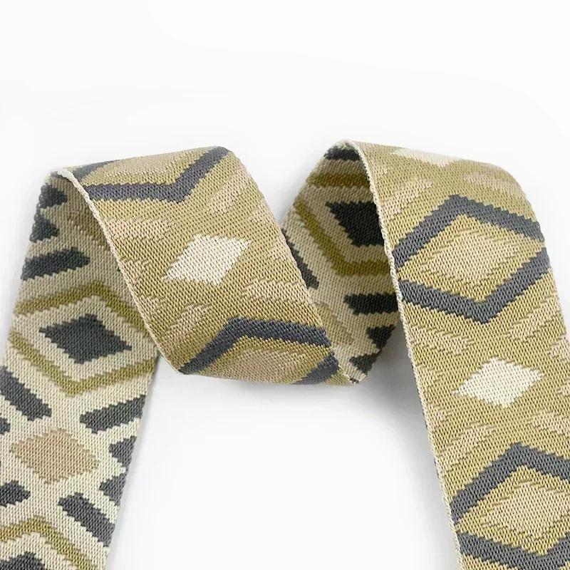 1-10M Meetee 50 мм Полиэстеровая Ленточная Тесьма для Рюкзака Жаккардовая Лента для Сумки Декоративные Полосы для Одежды Швейные Аксессуары DIY