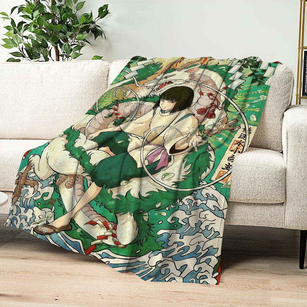 Flannel warm comfort style romance soft plush blanket retro for sofa Japanese living room Classic office bedroom travel gift
