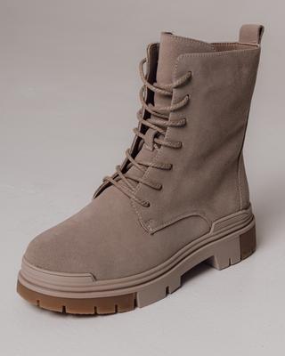 Ботинки высокие зимние Lola Andy 8855 36 бежевые замша шерсть