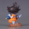 10cm/3.94in Anime Dragon Ball Childhood Little Goku Hugs Puer Action Figures Pvc Desktop Ornamen Collection Model Toys Gifts Round Sensory Compression