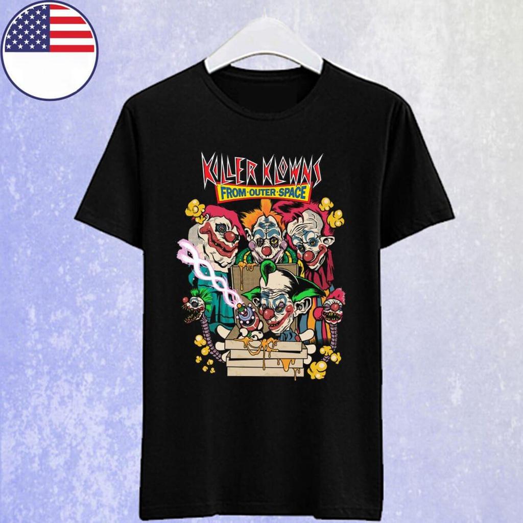 Vintage Old Retro Horror 'Clown'Shirt | 80s Creepy Movie Inspired Tee | Halloween Graphic Tee S-5XL T-Shirt Mens Kids