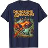 Dungeons  Dragons Strike The Beholder Футболка Классическая RPG Игра Печатная Рубашка Мужская С Круглым Вырезом Хлопок Короткий Рукав Летняя Уличная Одежда