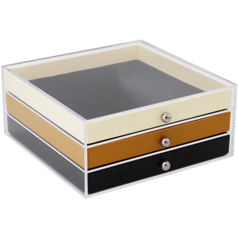Коробка для хранения, Шкатулка для украшений, Мелкие предметы, Хранение помады, Многослойные прозрачные серьги, Серьги-гвоздики, Аксессуары, Органайзер