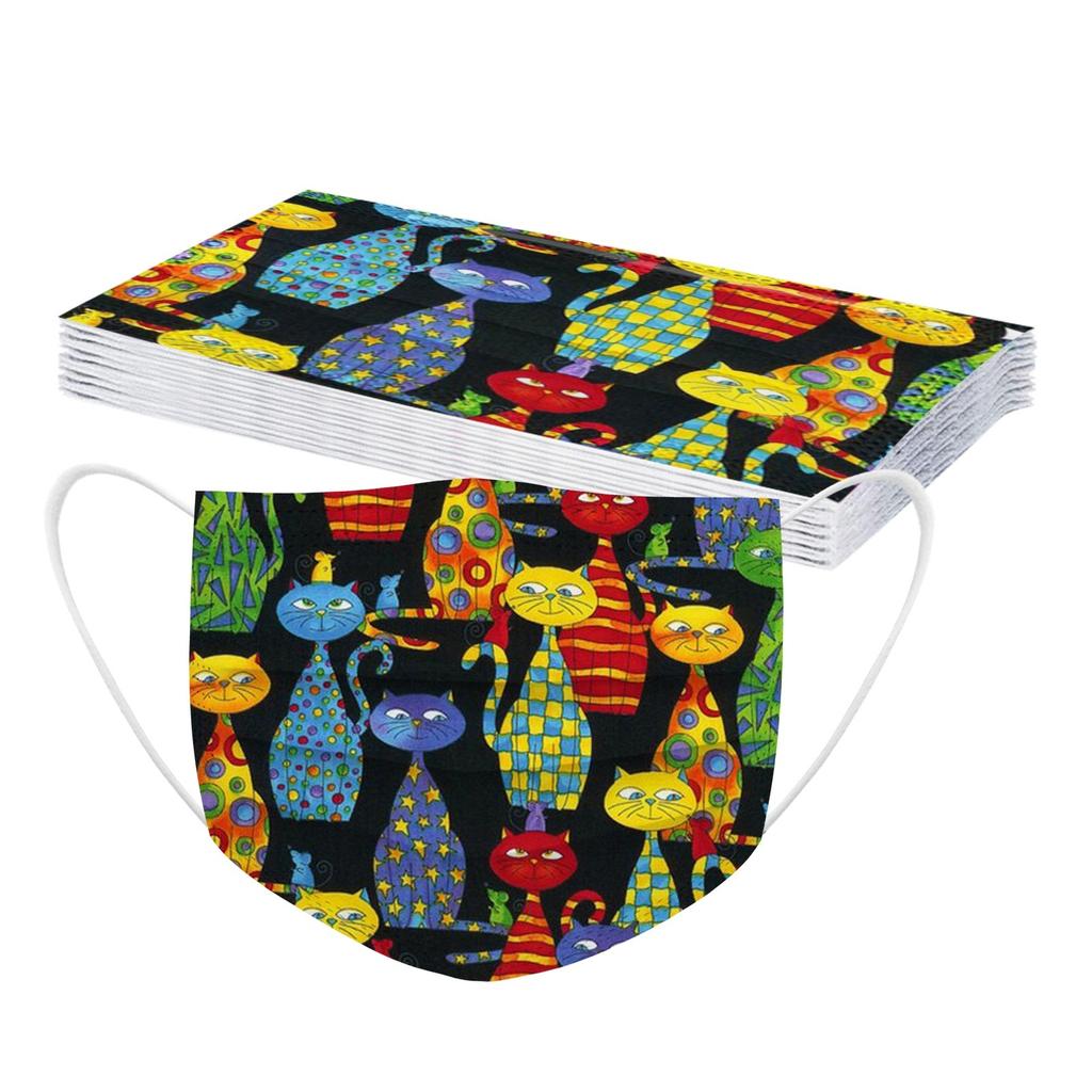 10PCS Adult's Mask Disposable Face Mask Industrial 3Ply Ear Loop