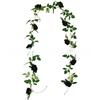 200cm Artificial Rose Vines Rose Pattern Halloween Garland Simulated Flowers  Interior Design