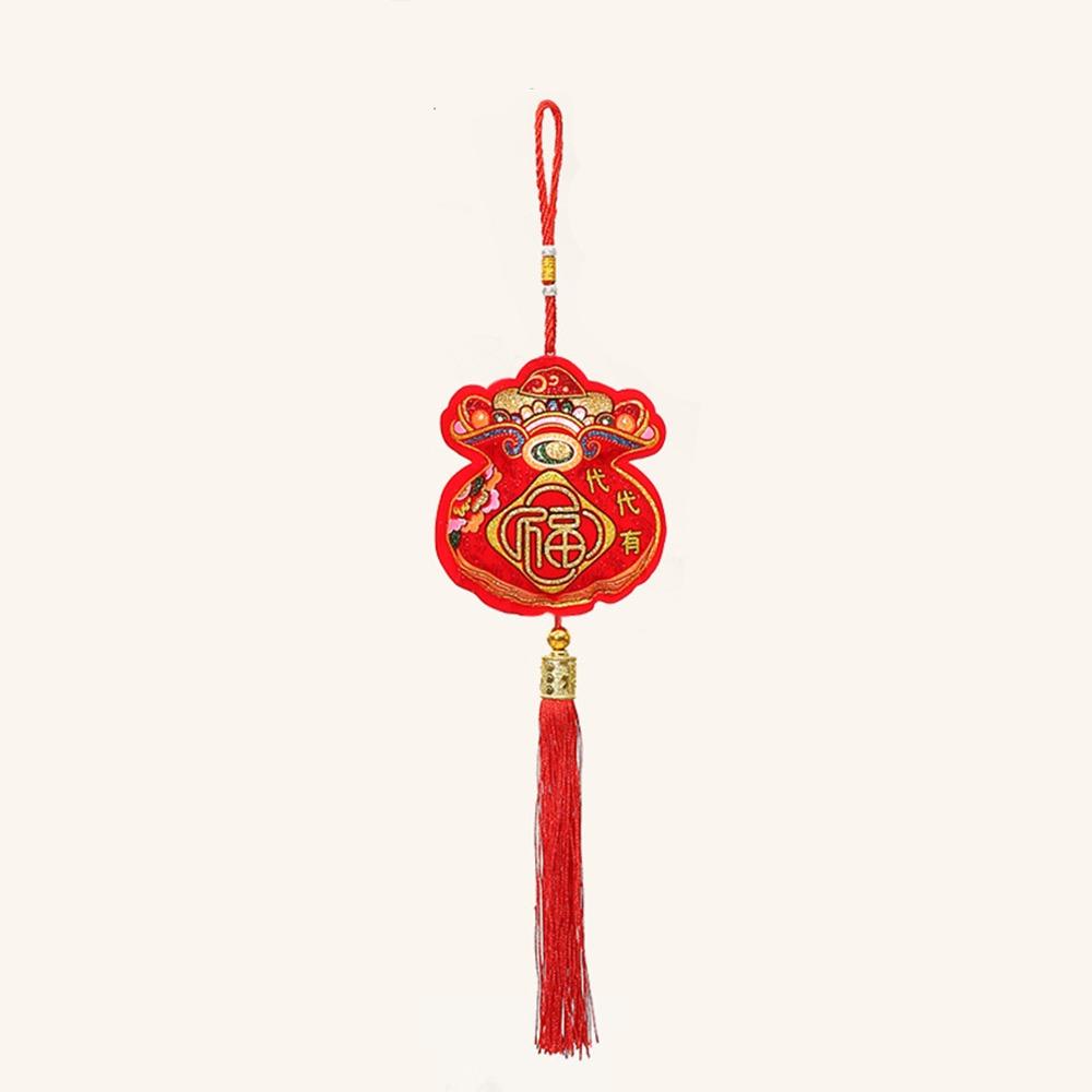 Get Rich Spring Festival Pendants Red Chinese Lucky Pendant  Party Decorations