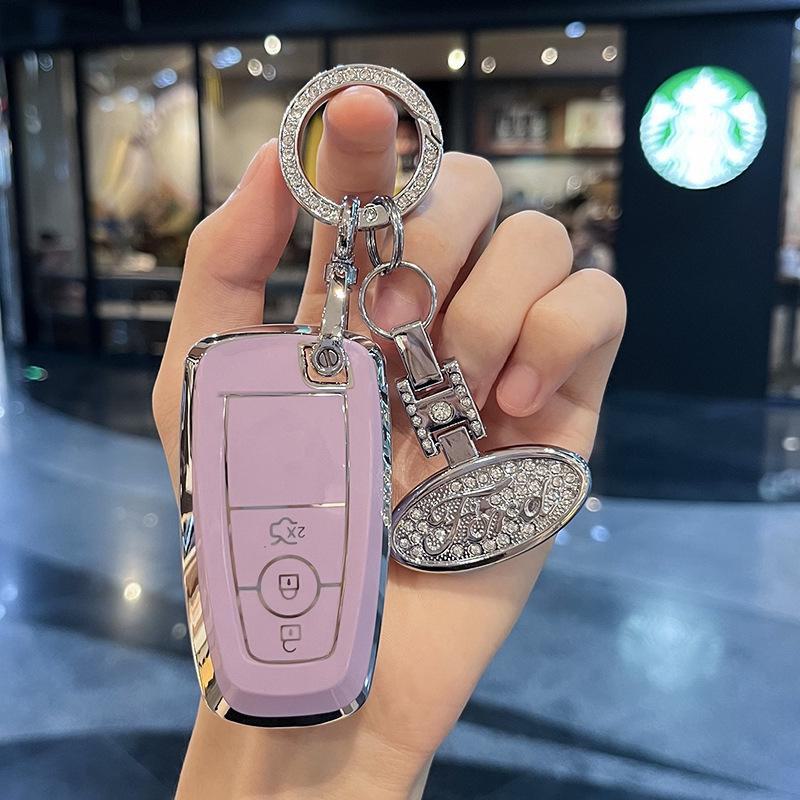 Металлический чехол для ключа Ford Mondeo, Explorer, Focus - стильная мужская сумка с пряжкой-ракушкой