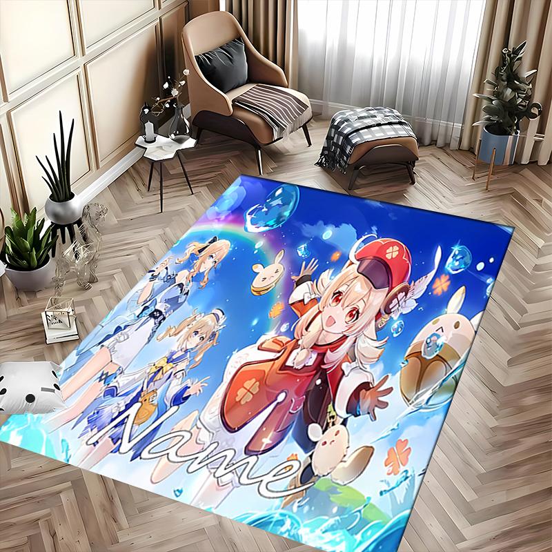 Custom personalization Genshin Impact characters Area Rug - Perfect For Kitchen, Bathroom,Laundry Room Decor Large Size Available,Gift All Seasons