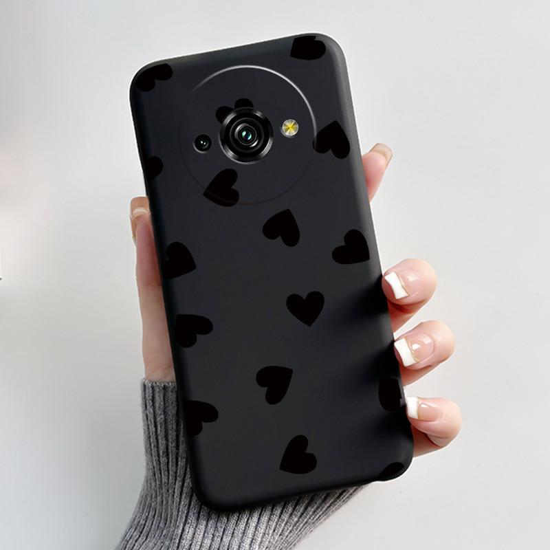 Для Oukitel C59 Чехол Oukitel C59 Pro Обложка Роскошный Милый Любовь Кролик Забавный Узор Черный ТПУ Мягкий Силикон Защитный Чехол для Телефона