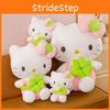Fourleaf Green Clover Bow Cat Plush Toy Girlfriends Lucky Gift
