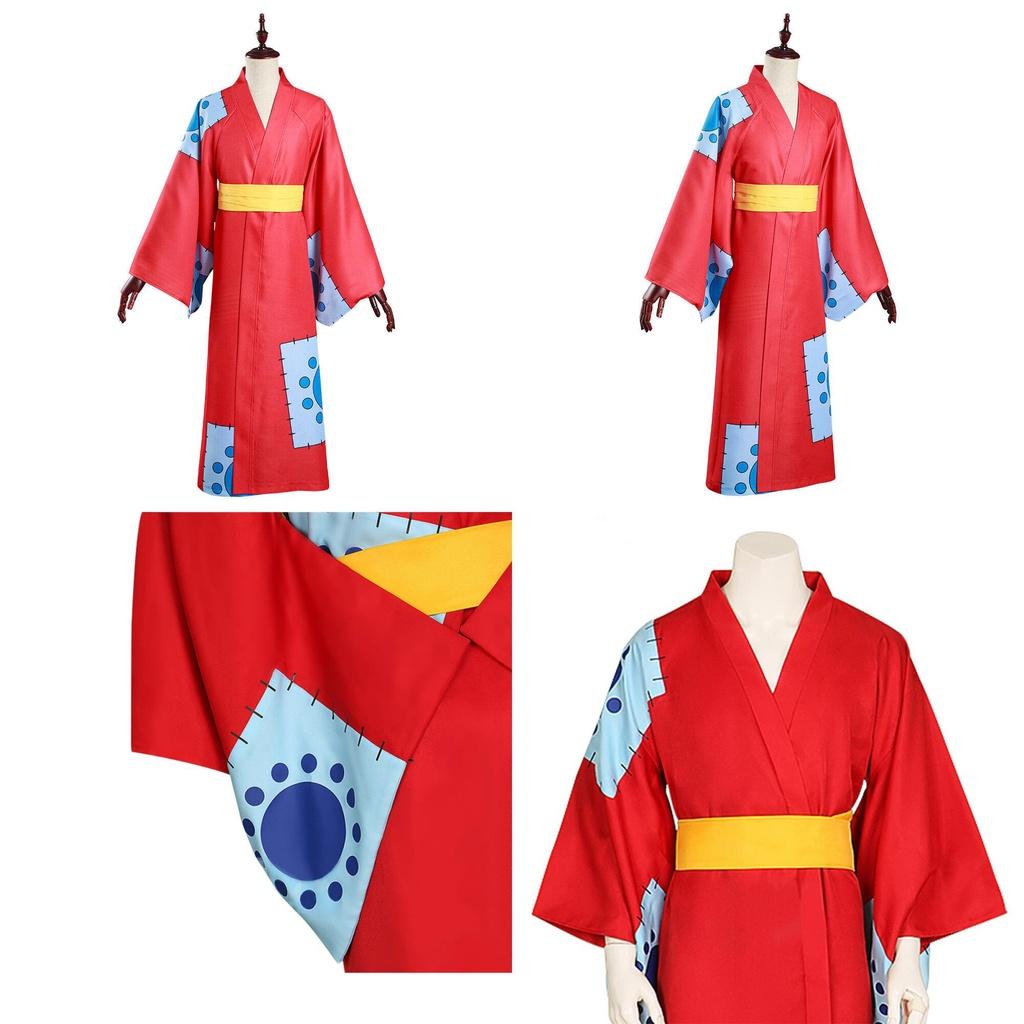 Косплей костюм One Piece Страна Вано для фанатов Монки Д. Луффи