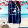 French Football Federation Print Beach Towel, Large Soft Quick Dry Towel for Beach Camping Swimming