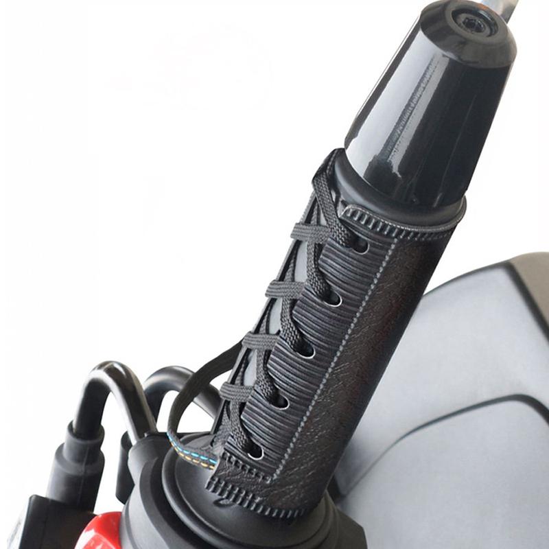 Motorcycle Heated Grip Covers with Tie Tape 12V Strap Type Heating Pad Electric Heated Handgrip Waterproof Cover