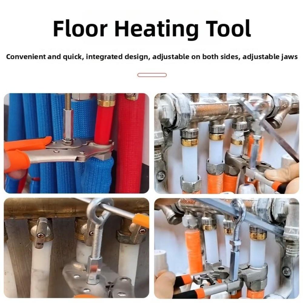 Integrated Removal Pliers Adjustable Removal Tool Portable Wrench Tool For Hydronic Radiant System