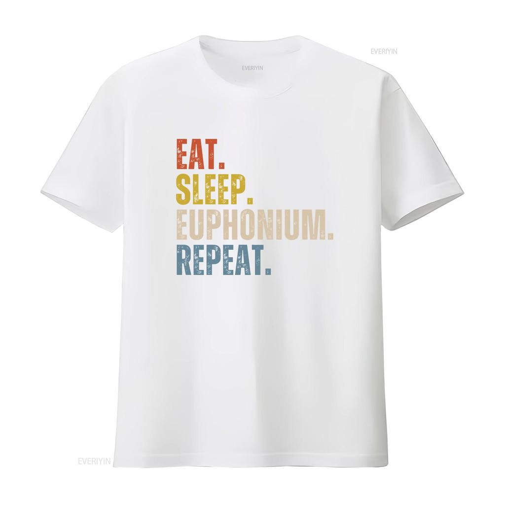 Euphonium T Shirt for Player Funny Lover vintage Washed designer clothes homme Slightly streetwear Stylish Unisex Casual