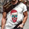 Рождественская мужская футболка с рисунком и принтом, повседневная футболка с коротким рукавом, свитер с круглым вырезом, модные мужские футболки, свободная одежда, спортивная одежда