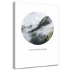 Canvas Print Mountains Forest In Mist