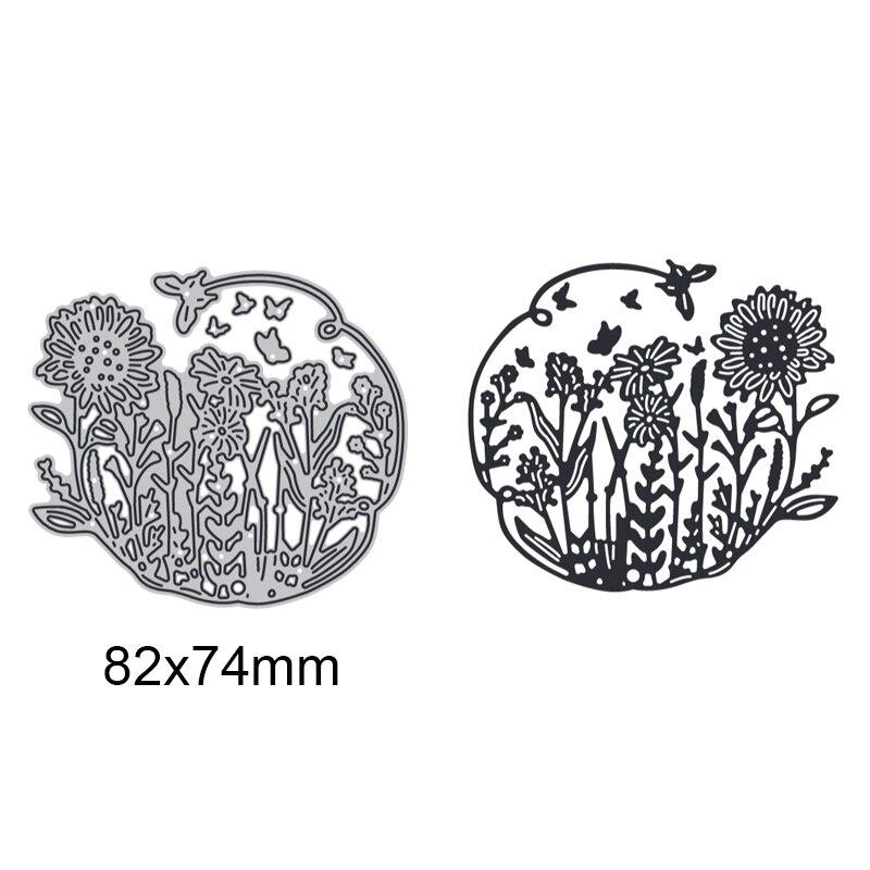 Flowers Butterfly Grass Metal Cutting Dies Stencil for DIY Scrapbooking Photo Album Embossing Paper Cards Crafts Diecuts