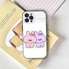 Мультяшный чехол для телефона A-Asamimichan для iPhone 16,15,14,13,12,11,Pro,X,XS,Max,XR,Plus,Mini Мягкий черный чехол