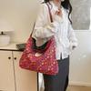 Весна и лето Новинка Ретро Этнический Стиль Цветочный Пэчворк Сумка Через Плечо Сумка Из Холщатки В Стиле Бохо Многоцелевая Женская Сумка