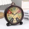 Vintage Quartz Table Clock Hangable Hangable Retro Battery Powered Alarm Clock Bedroom Living Room Decoration Wall Clock