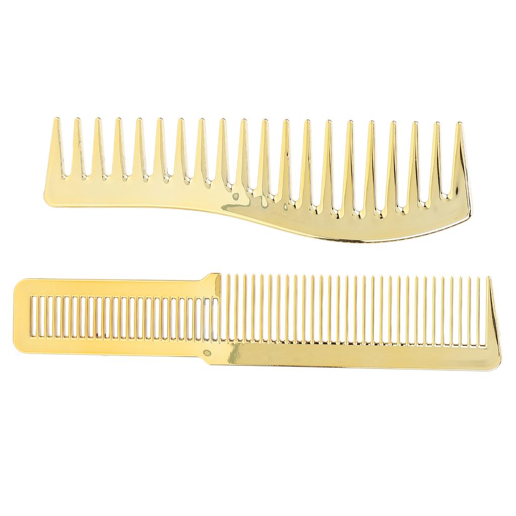 Расческа для стрижки волос для парикмахерской Расческа для стрижки волос с широкими зубьями для всех типов волос Золото