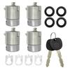 4x Door Lock Cylinder & 2 Keys For 01-10 Chevrolet Express 1500-3500 Blazer S10
