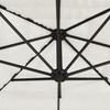 Vidaxl Parasol Ogrodowy Na Stalowym Słupku, Biały, 288X288X225 Cm