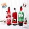 Christmas Wine Bottle Cover Knit Acrylic Wool Decor Dining Table Holiday Party Decoration