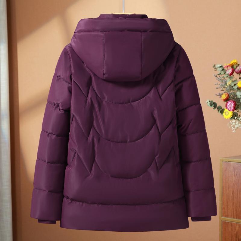 Middle-aged Woman Winter Coats Hooded Casual Plus Size Parkas Female Thick Warm Outerwears