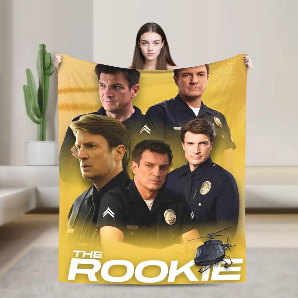 The Rookie TV Show Flannel Blankets Soft Throw Blanket for Living Room Picnic Graphic Bedspread Sofa Bed Cover