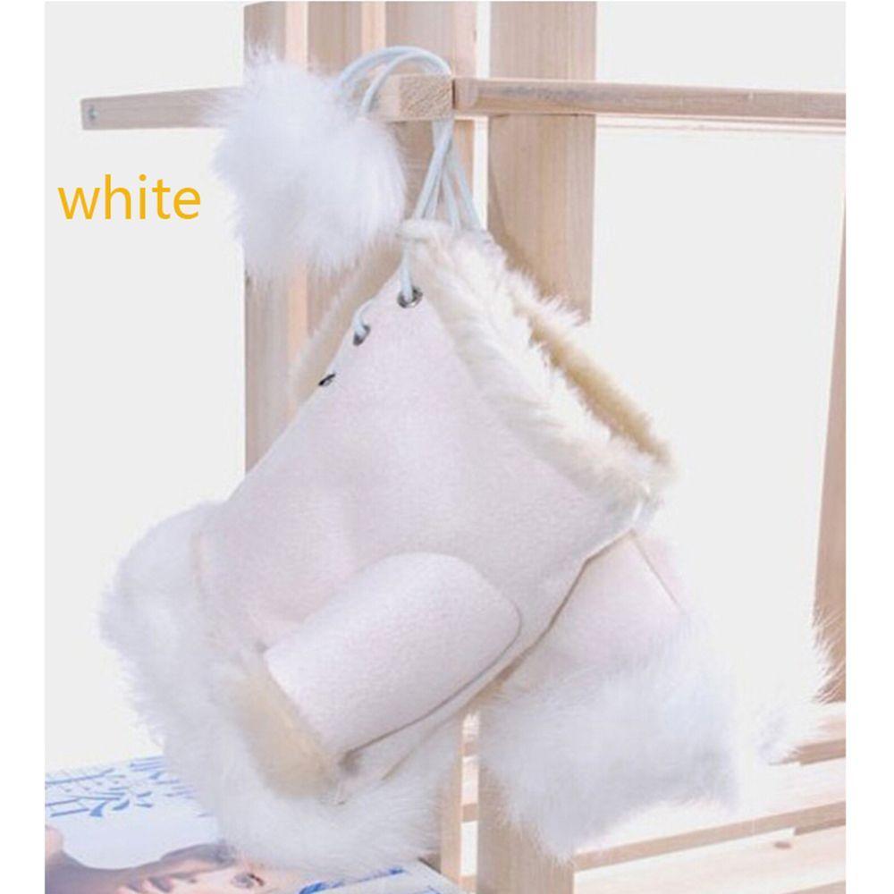 Girls Gift Hand Fashion Soft Genuine Wrist Warm Trim Women Rabbit Fur Fingerless Gloves