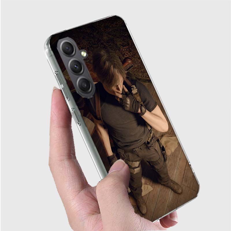 Леон Кеннеди Resident Evil 4 Телефон Для Samsung A15 A25 A35 A55 A71 A51 Galaxy S9 S8 S10E A41 A31 A11 M12 M32 M30S M51 M52 J8 J6