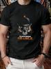 ZX A Clowork Orange Classic Movie Tshirt Skull Hat and Triangle Element Cult Movie Culture Mens Short Sleeve