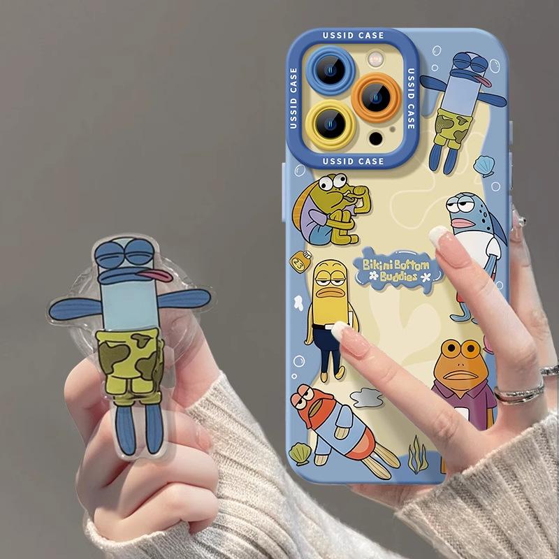 Чехол Beechburg для iPhone 17 Pro Новый iPhone 15 Max Силиконовый Air с подставкой 14 Мультяшный чехол 16