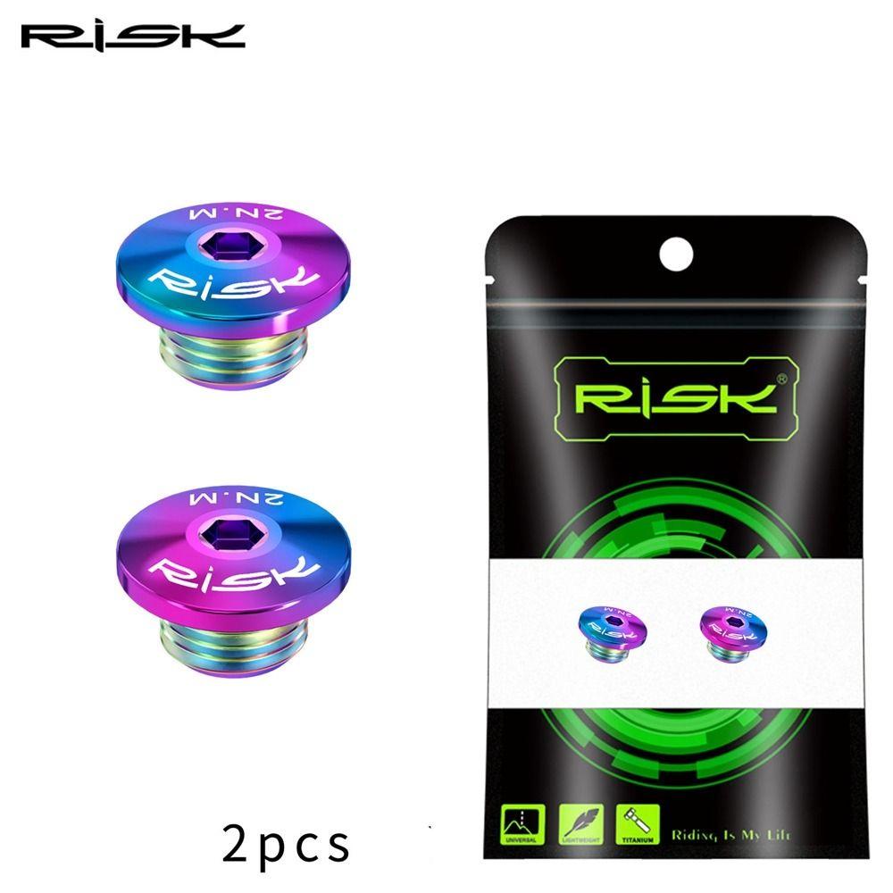 RISK 2шт Титановые Болты для прокачки тормозов/Запорный винт для гидролинии шоссейного велосипеда Для SHIMANO R7020 R8020 R8070 R8170 R9170 Велосипедные запчасти