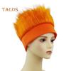 Волосатый костюм повязка на голову пустой верхний дизайн повязка на голову парик декор эластичный мягкий головной убор веер аксессуар для волос