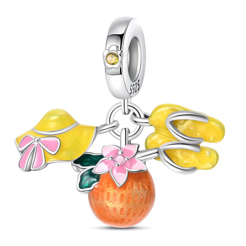 Ocean Модные Шармы-Подвески из Серебра 925 Пробы Дельфин Краб Лодка Пляж Бусины Подходят для Браслетов 3 мм Оригинальные DIY Продуманные Изделия Тонкой Работы Подарки