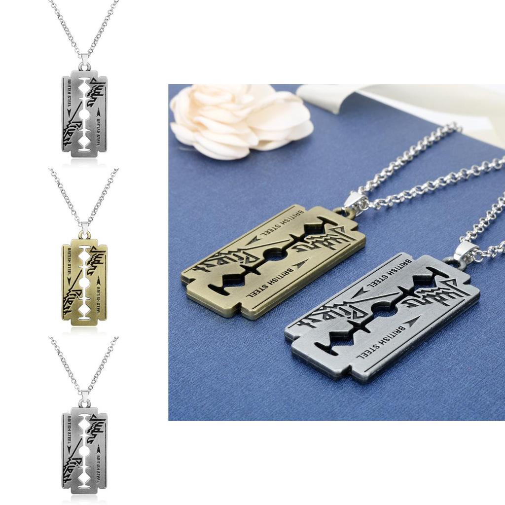 Кулон-ожерелье Judas Priest с лезвием из сплава для подарка и моды