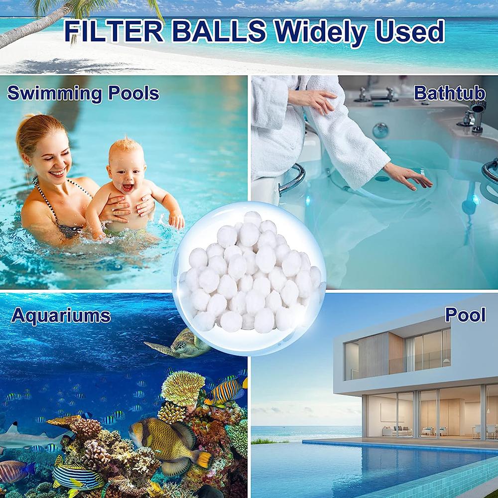 700 г / 1,5 фунта Шарики для фильтра бассейна Для плавательного бассейна и ванны Все системы песочных фильтров
