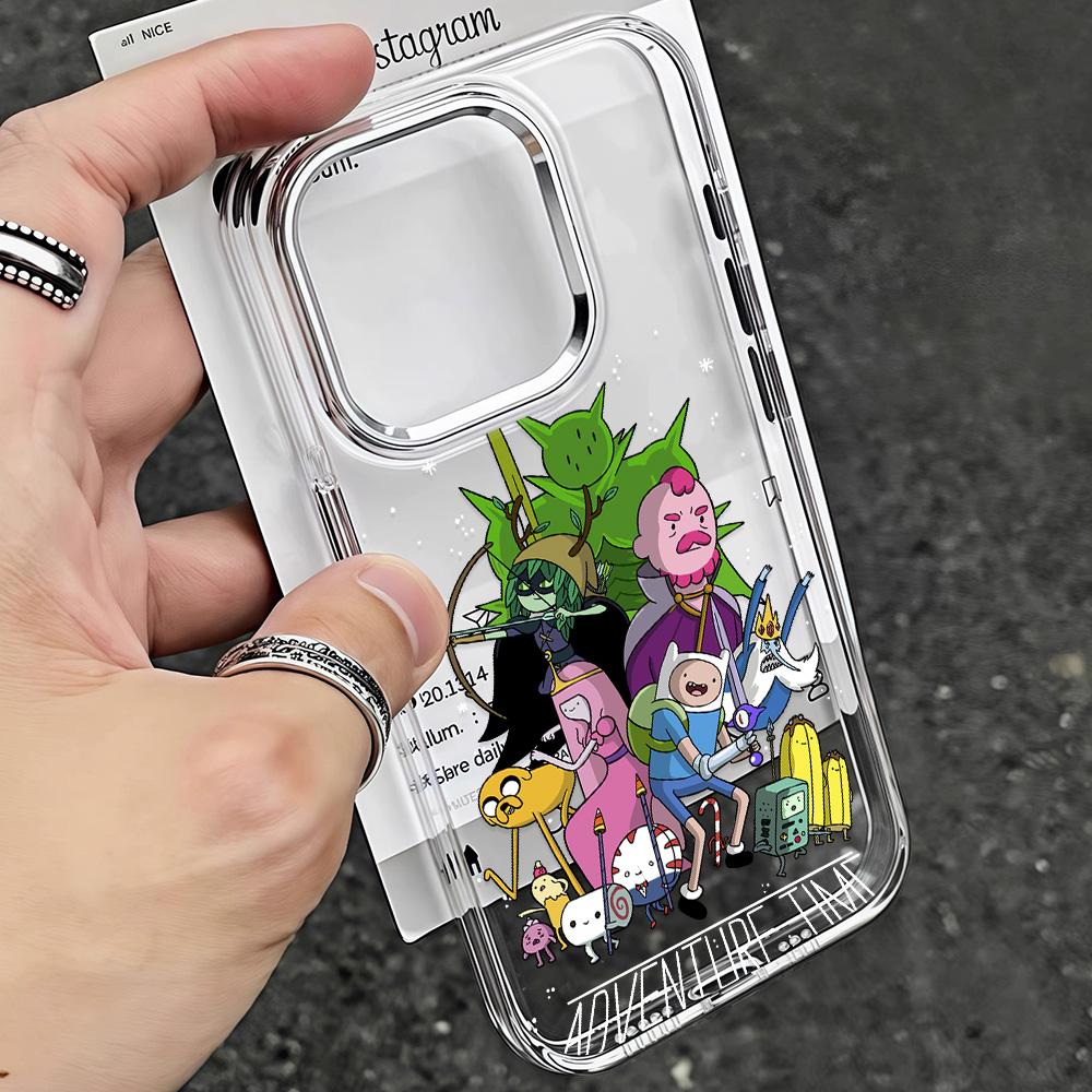 Горячий аниме-чехол для телефона A-Adventures Times для iPhone 17 Air 16 e 15 14 13 12 11 Pro Max Plus SE 2020 2022 Мягкая задняя крышка
