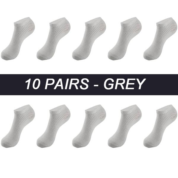 10 пар мужских носков из бамбукового волокна, дышащие компрессионные длинные носки, деловые повседневные мужские носки высокого качества, большие размеры EU38-48