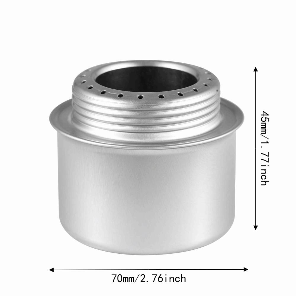 Lightweight Mini Alcohol Stove With Lid Backpacking Burner Mini Outdoor Cooking Stove BBQ