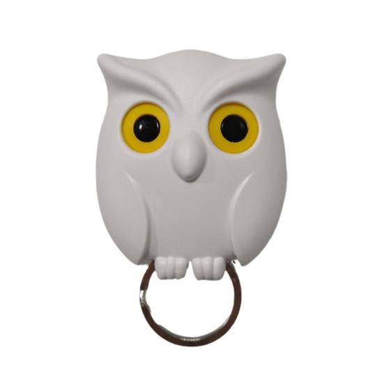 Крючок для ключей, новинка, магнитный держатель для ключей в виде совы, простая установка, настенный крючок-органайзер для домашней прихожей