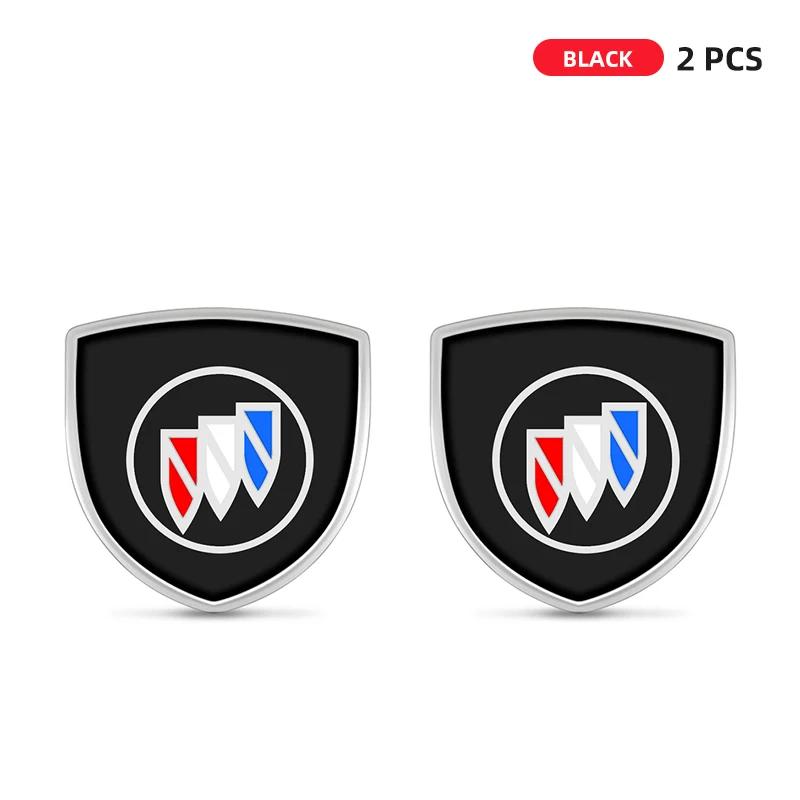 1/2pcs 3D Metal Shield Emblem Car Window Body Side Badge Stickers For Buick Envision Excelle GT LaCrosse royaum Envista GL8 GL6 AUZ1