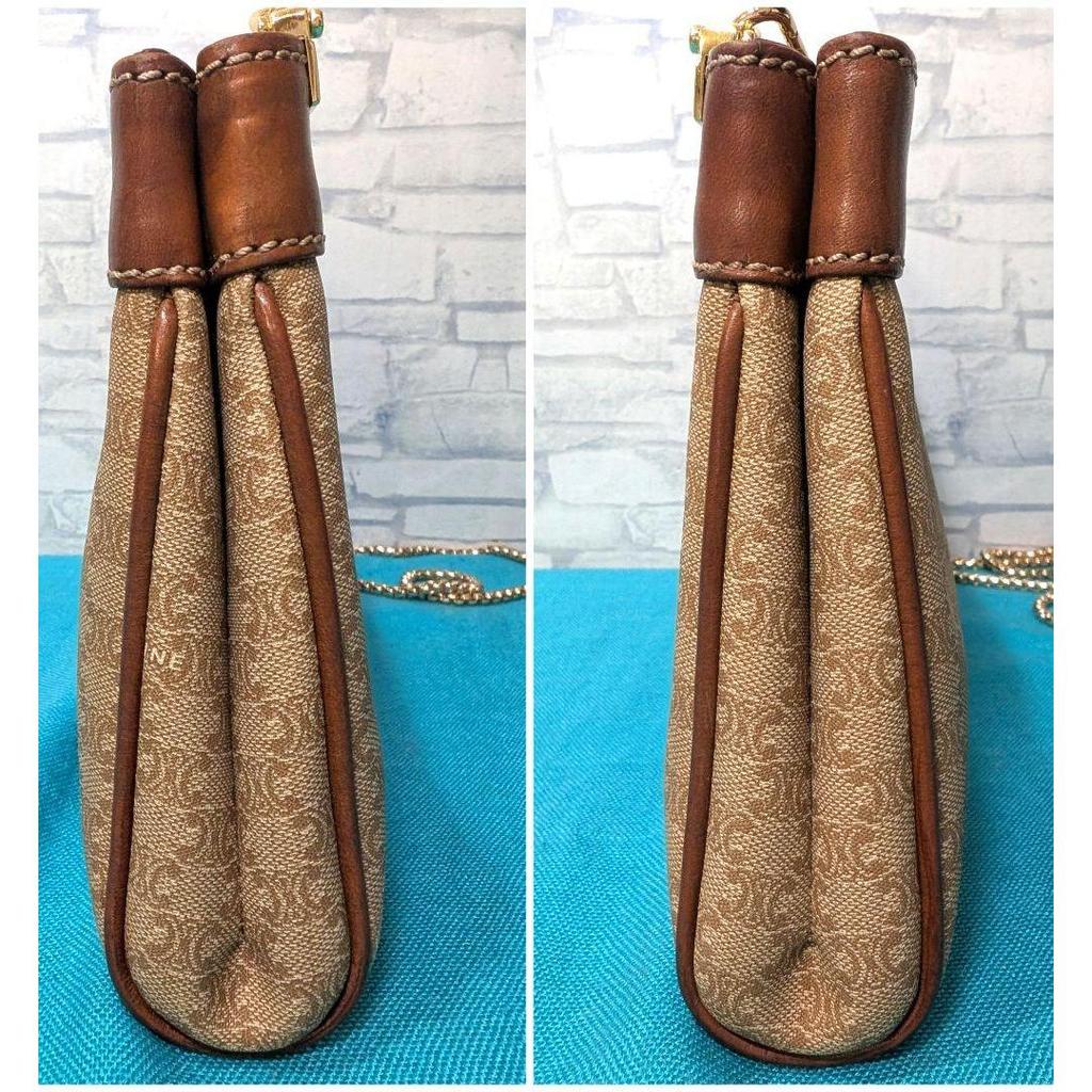 Used RareBeautiful ConditionCeline CELINE Shoulder Bag Macadam 2way Genuine Leather