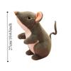Lifelike Little Mouse Simulated Mouse Plush Doll 27CM Mouse Plush Toys  Desktop Pets