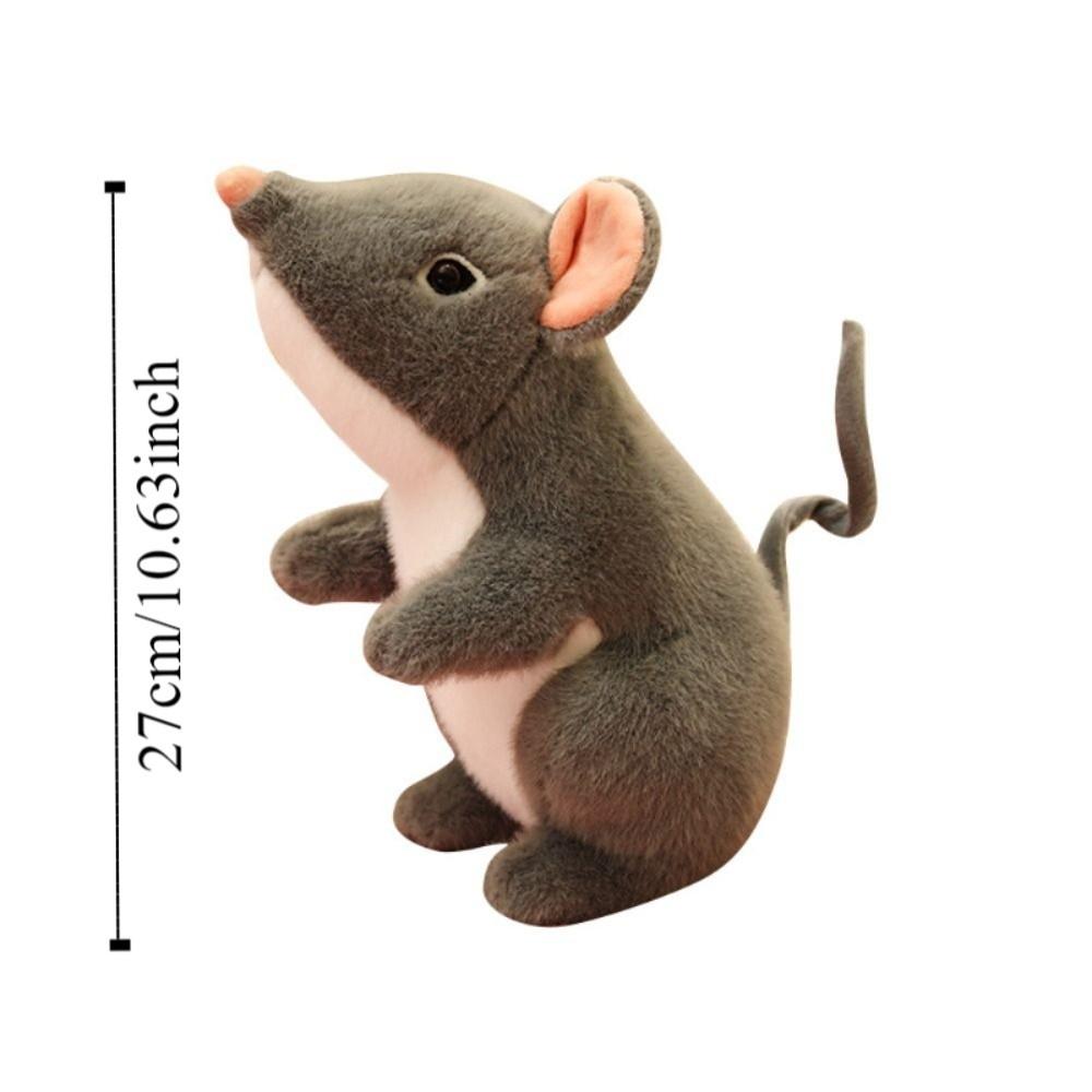Lifelike Little Mouse Simulated Mouse Plush Doll 27CM Mouse Plush Toys Desktop Pets
